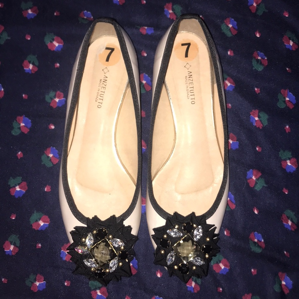 Embellished jewel flats